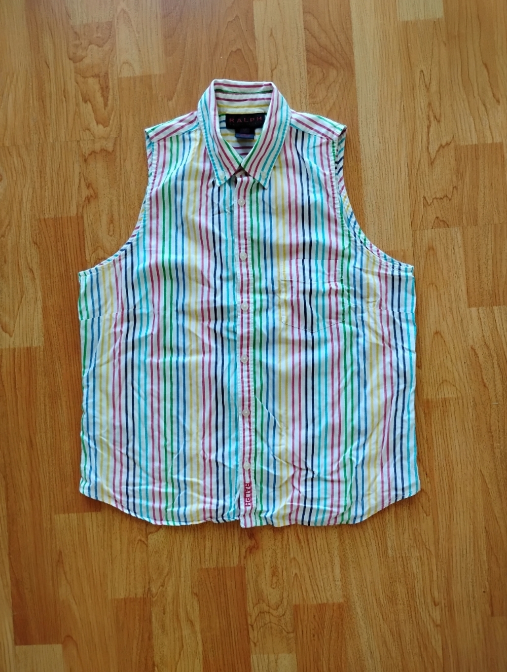 Ralph Lauren Multicolor Striped Button-Front Top